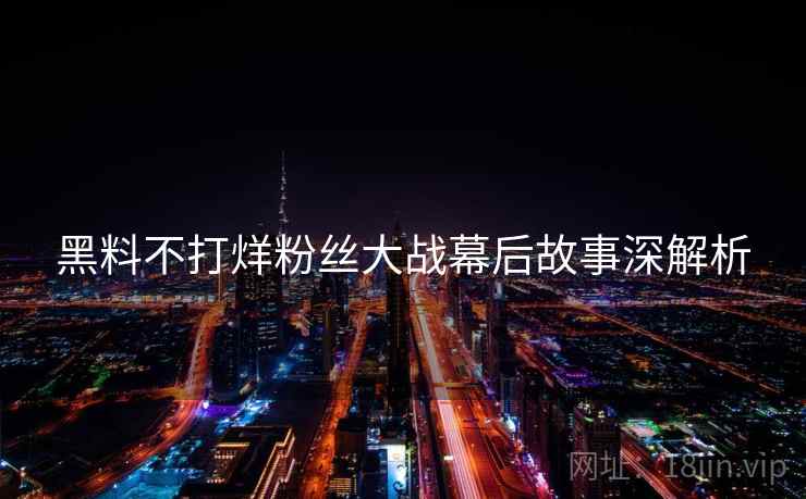 黑料不打烊粉丝大战幕后故事深解析