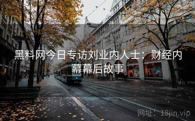 黑料网今日专访刘业内人士：财经内幕幕后故事