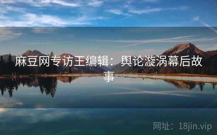 麻豆网专访王编辑：舆论漩涡幕后故事