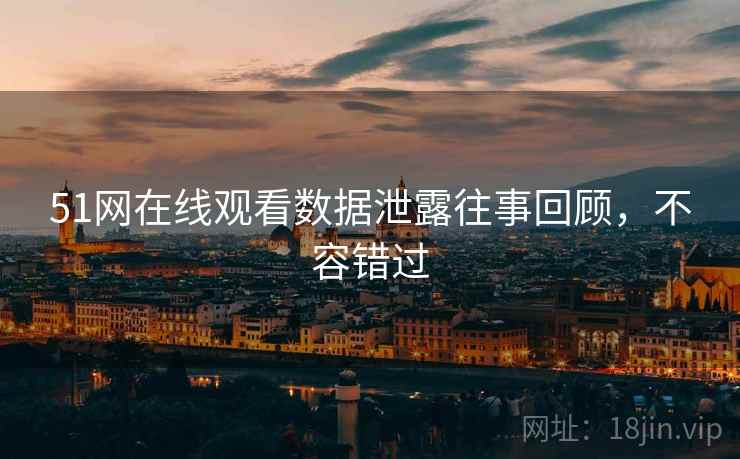 51网在线观看数据泄露往事回顾，不容错过